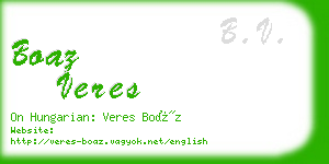 boaz veres business card
